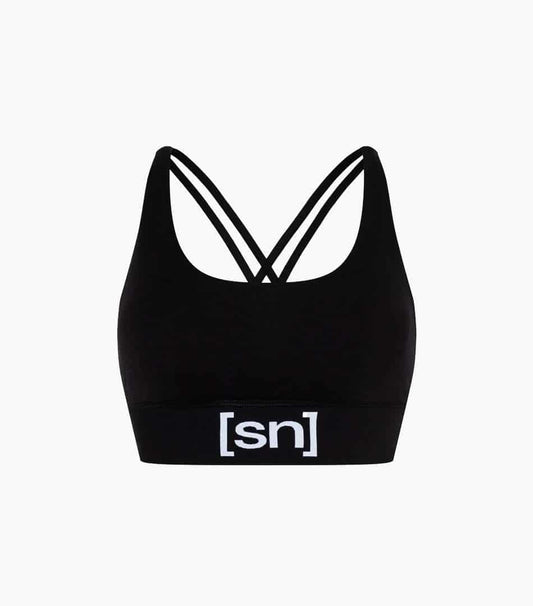 Bustiera dama cu merino SN-SUPERNATURAL - W SUPER TOP - Jet Black