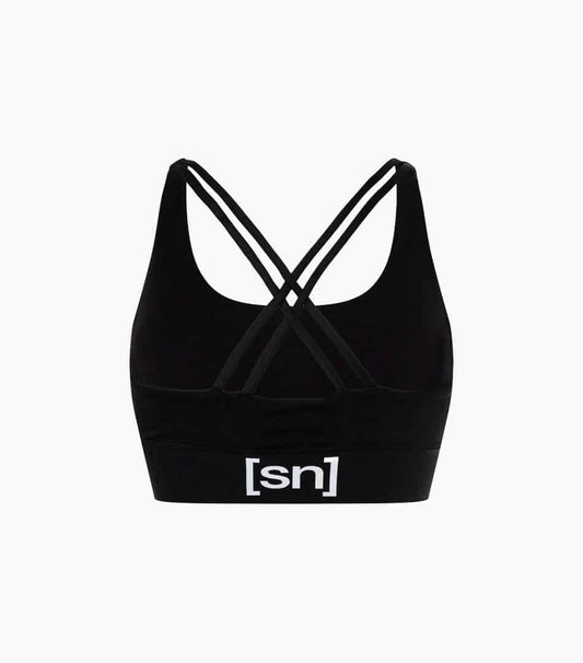 Bustiera dama cu merino SN-SUPERNATURAL - W SUPER TOP - Jet Black