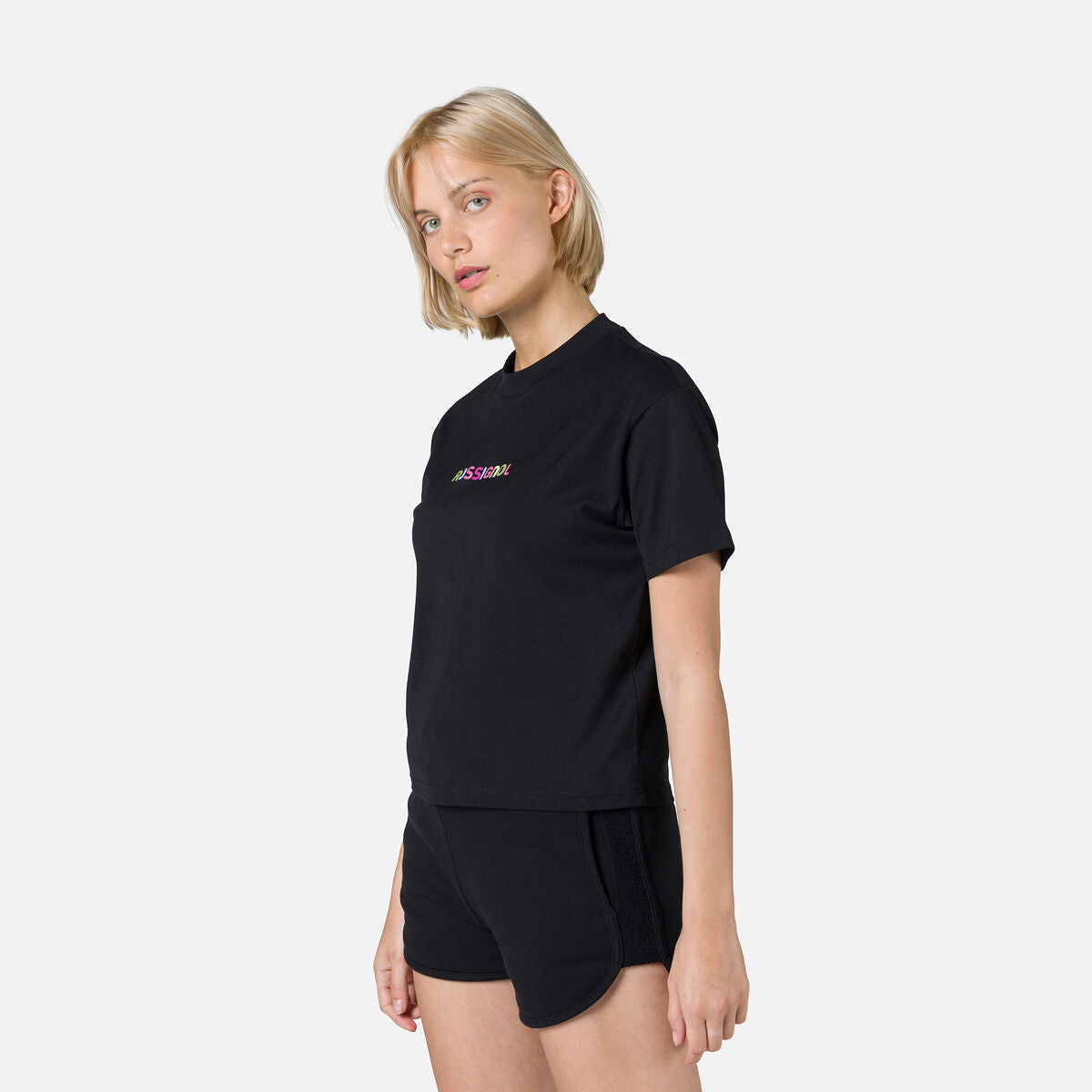 Tricou dama Rossignol W EMBROIDERY - Black