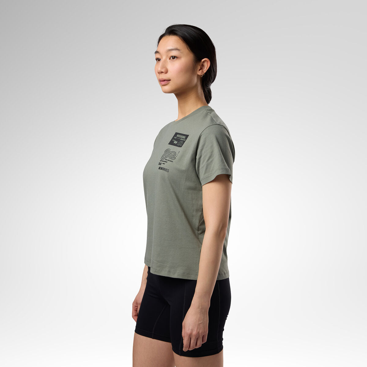 Tricou dama Rossignol W GRAPHIC WATERFALL - Laurel Wreath