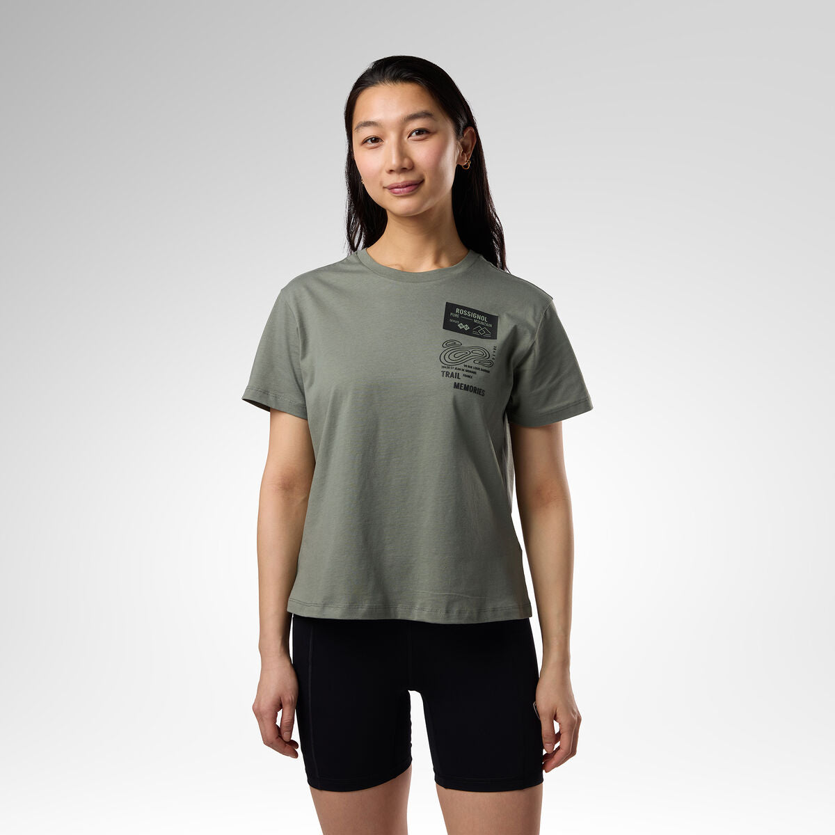 Tricou dama Rossignol W GRAPHIC WATERFALL - Laurel Wreath