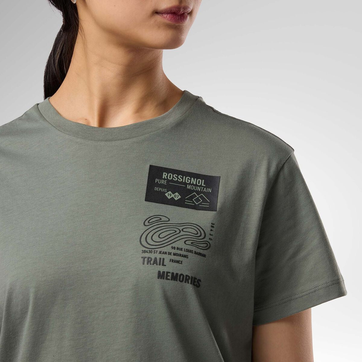 Tricou dama Rossignol W GRAPHIC WATERFALL - Laurel Wreath