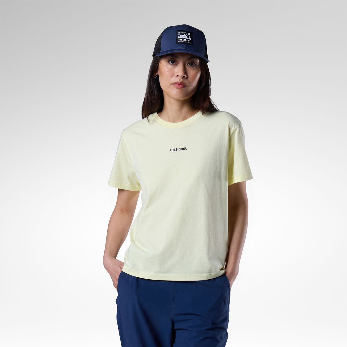 Tricou dama Rossignol W GRAPHIC WATERFALL - Wax Yellow