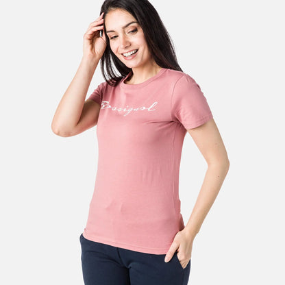 Tricou dama Rossignol W LOGO ROSSI TEE Wallop rose