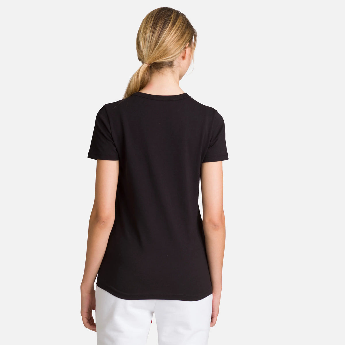 Tricou dama Rossignol W LOGO ROSSI TEE Black