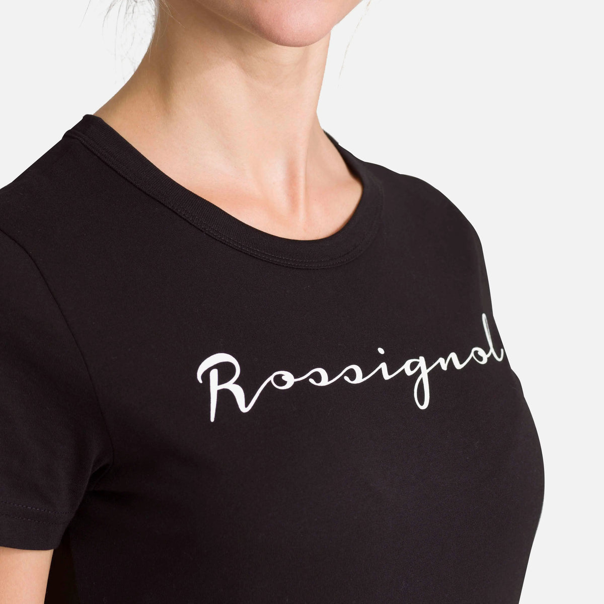 Tricou dama Rossignol W LOGO ROSSI TEE Black