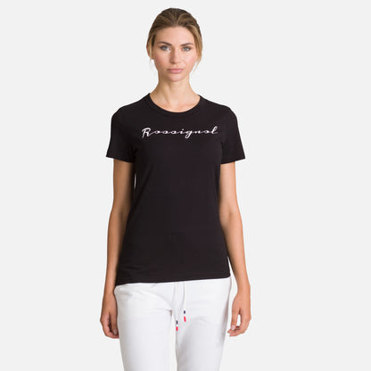 Tricou dama Rossignol W LOGO ROSSI TEE Black