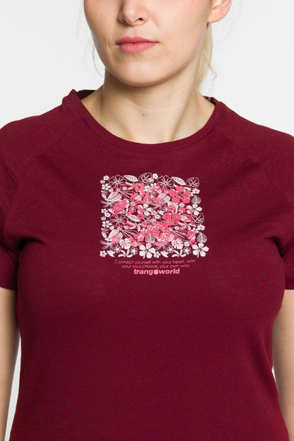 Tricou dama Trangoworld COBDEN-Tawny Port