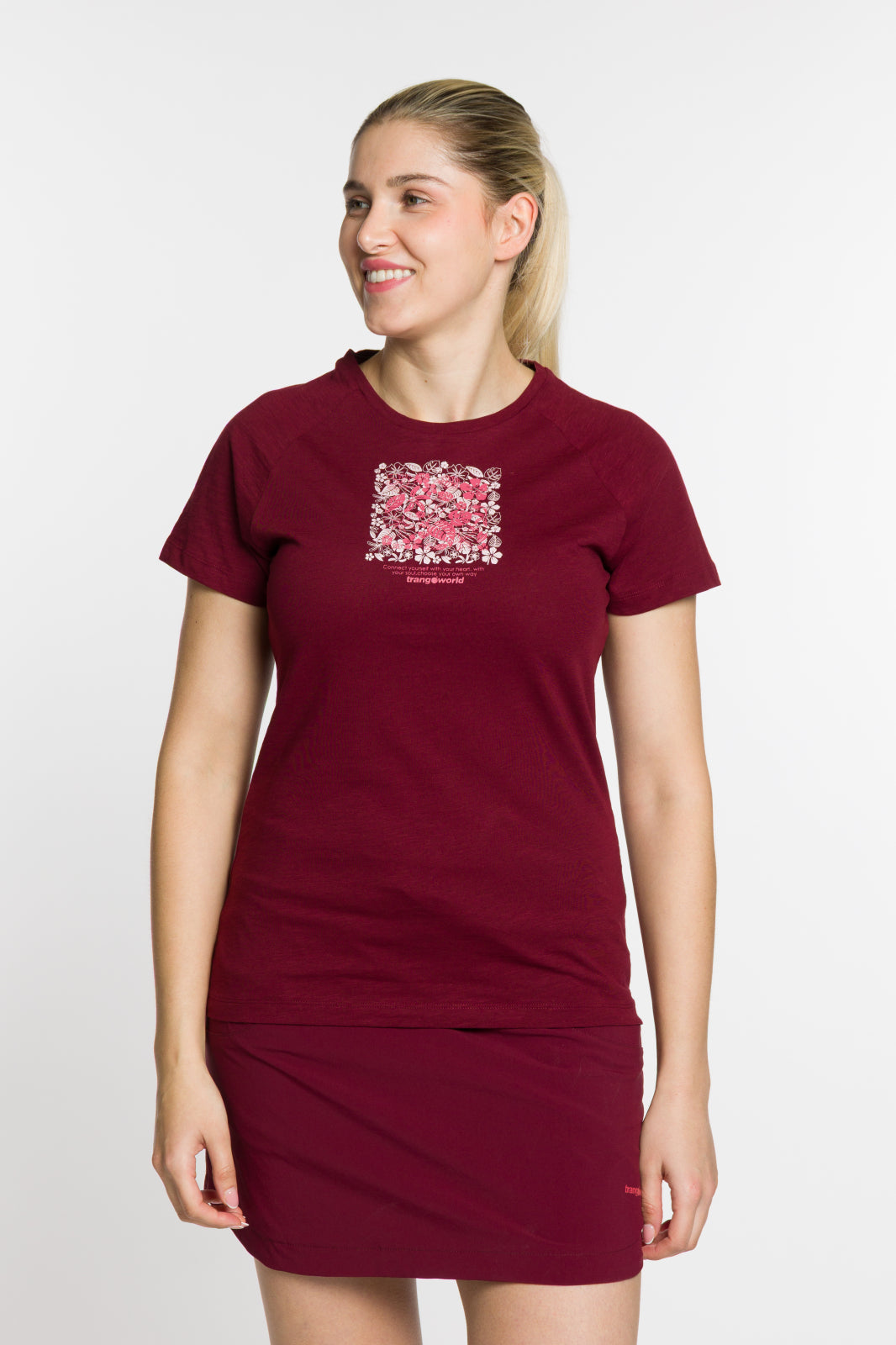 Tricou dama Trangoworld COBDEN-Tawny Port