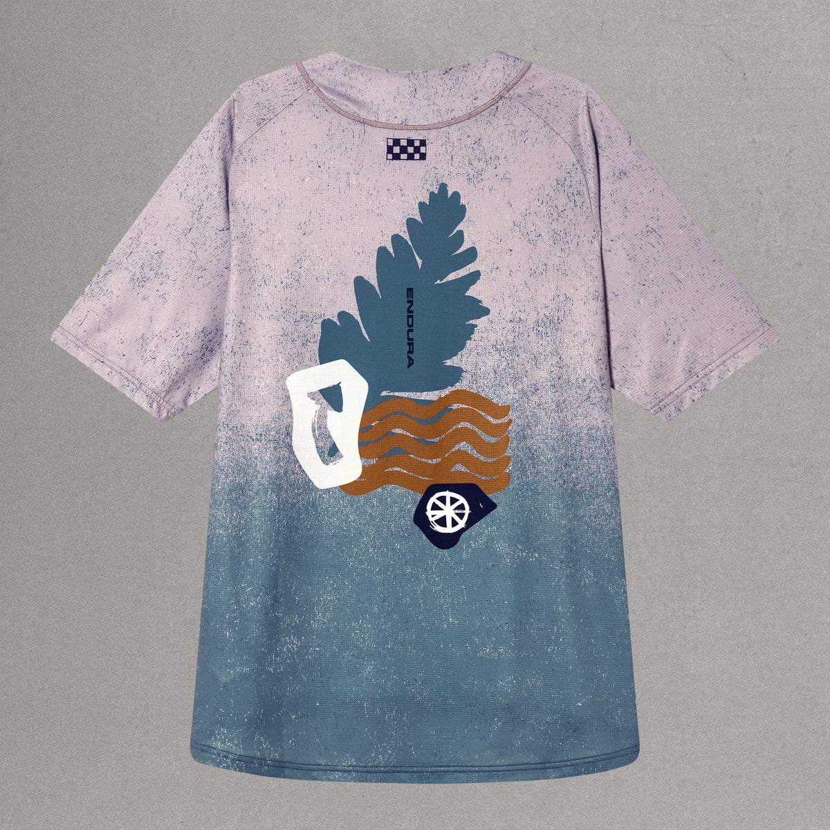 Tricou pentru barbati ENDURA SINGLETRACK S S PRINT - TITANIUM