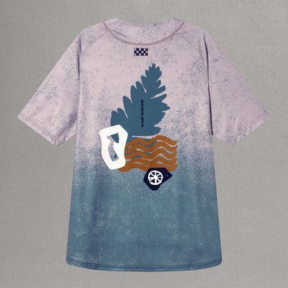 Tricou pentru barbati ENDURA SINGLETRACK S S PRINT - TITANIUM