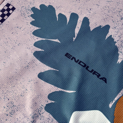 Tricou pentru barbati ENDURA SINGLETRACK S S PRINT - TITANIUM