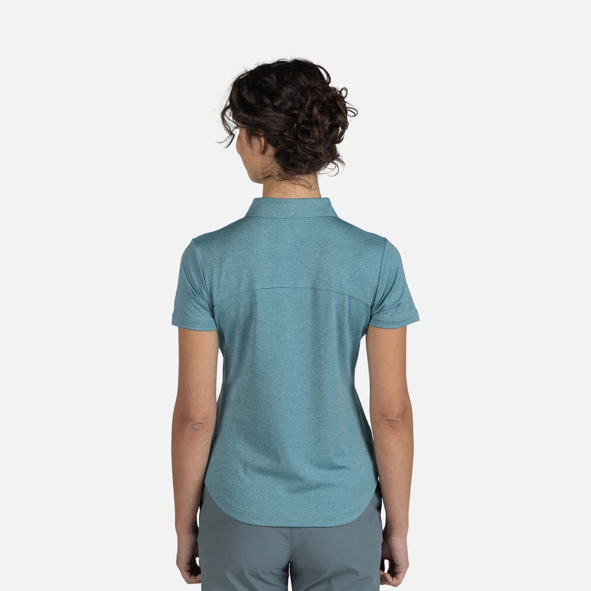 Tricou polo dama Rossignol W CLOUDREST - Onyx grey